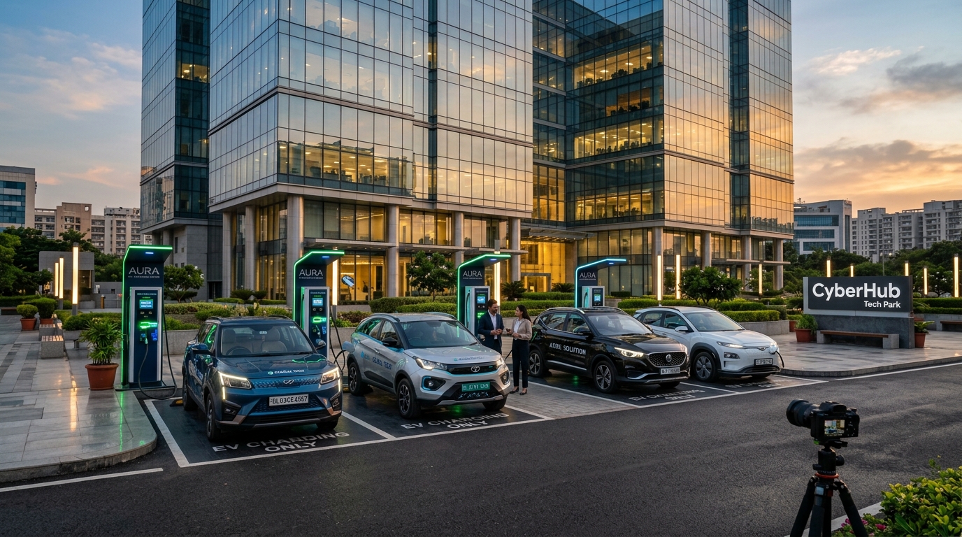 60KMPH Green EV Fleet Charging Station